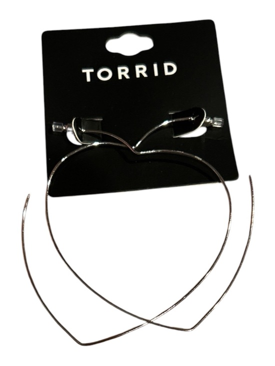 torrid Accessories - torrid Silver Heart Hoop Earrings